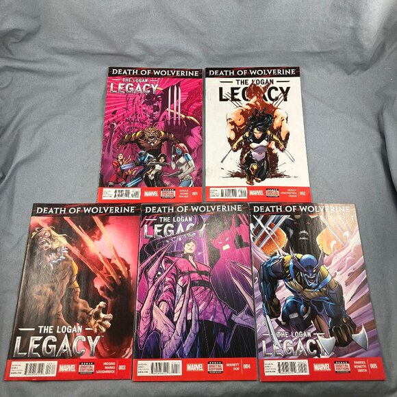 Logan Legacy Marvel Comics 2014 Lot of 5 Issues #1-5 Death of Wolverine - Picture 1 of 4
